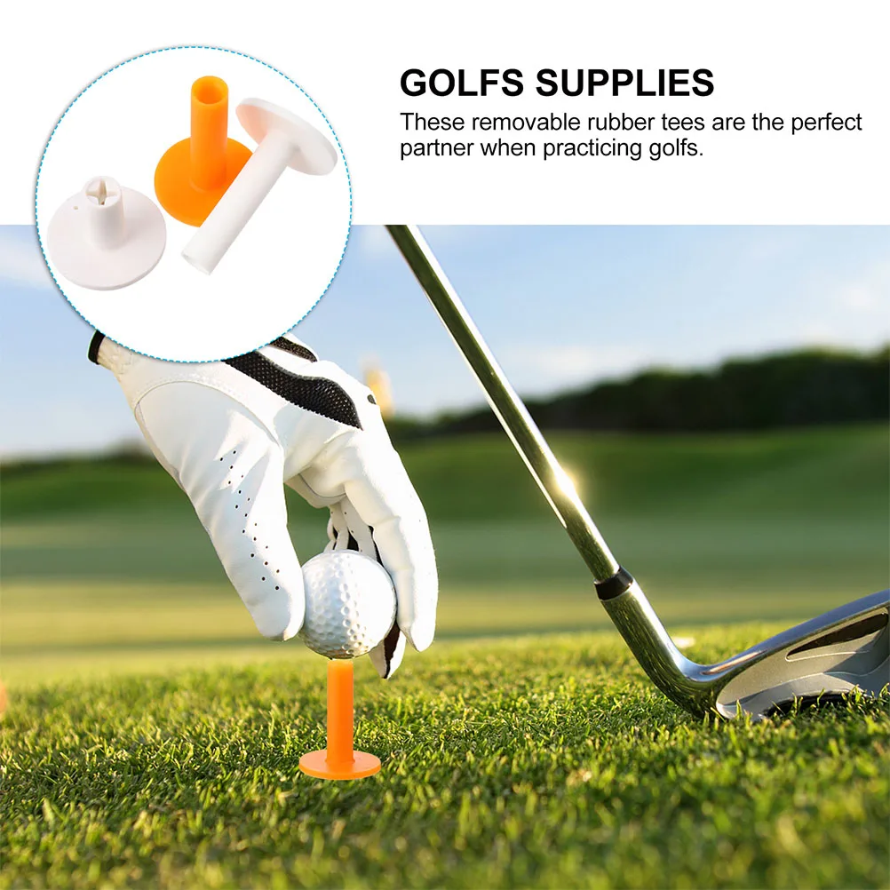 

12pcs Tee Balls Holder Rubber Training Indoor Mat Portable Lightweight Practice Equipment For Office Trips