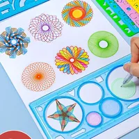 Geometry Spirograph Drawing Stencils Set Animal Painting Template Ruler Art Craft Educational Kids Gift School Supplies