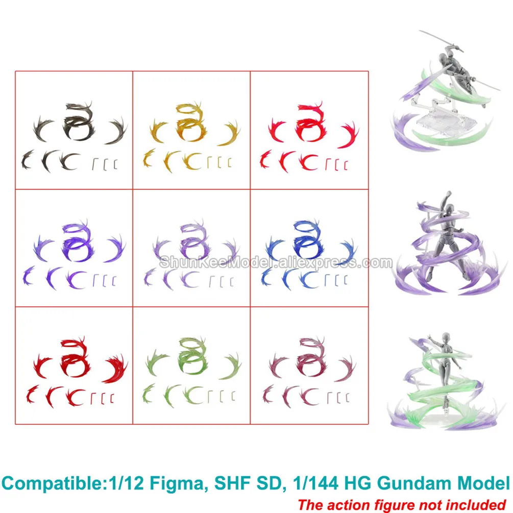 Wind Effect Modified Parts For 1/144 RG HG 1/100 MG RE Model 1/12 3.75