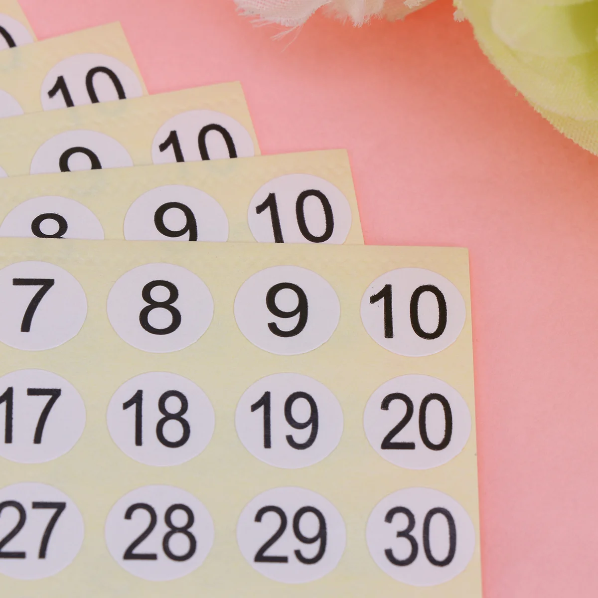 

15 Sheets Paper Number Stickers Black Numbered Digital Labels White Background 1-100 Self-Adhesive Organizer Digital Label