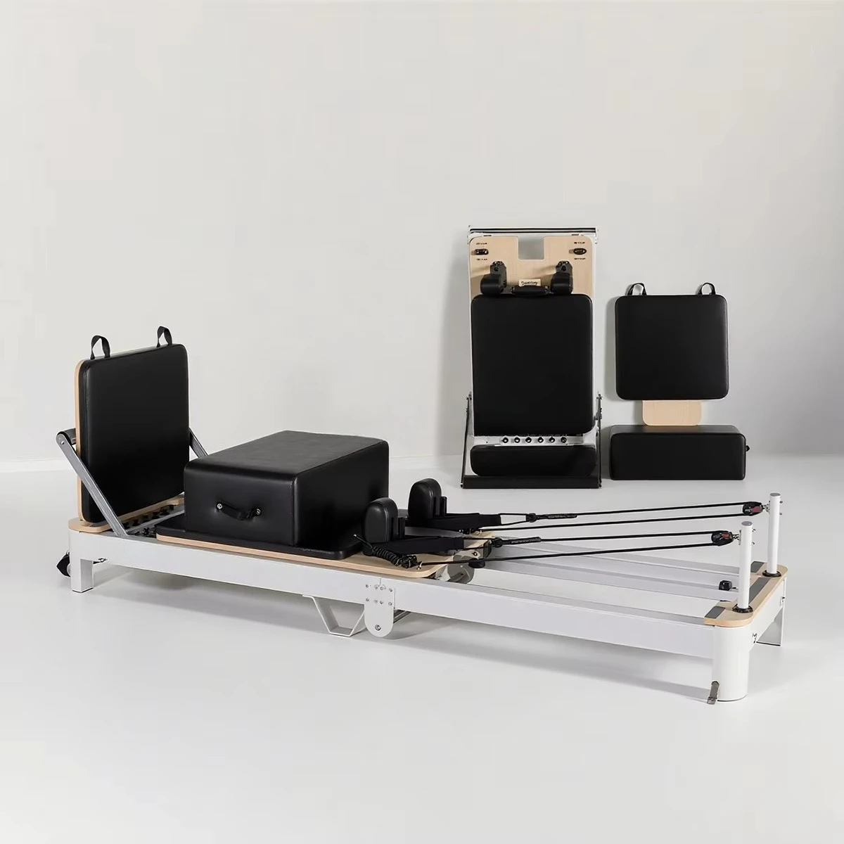 Factory Price High Quality Fitness Studio Wood Pilates Reformer pilates reformer tower Yoga Body Exercise pilates reformer 3-in1