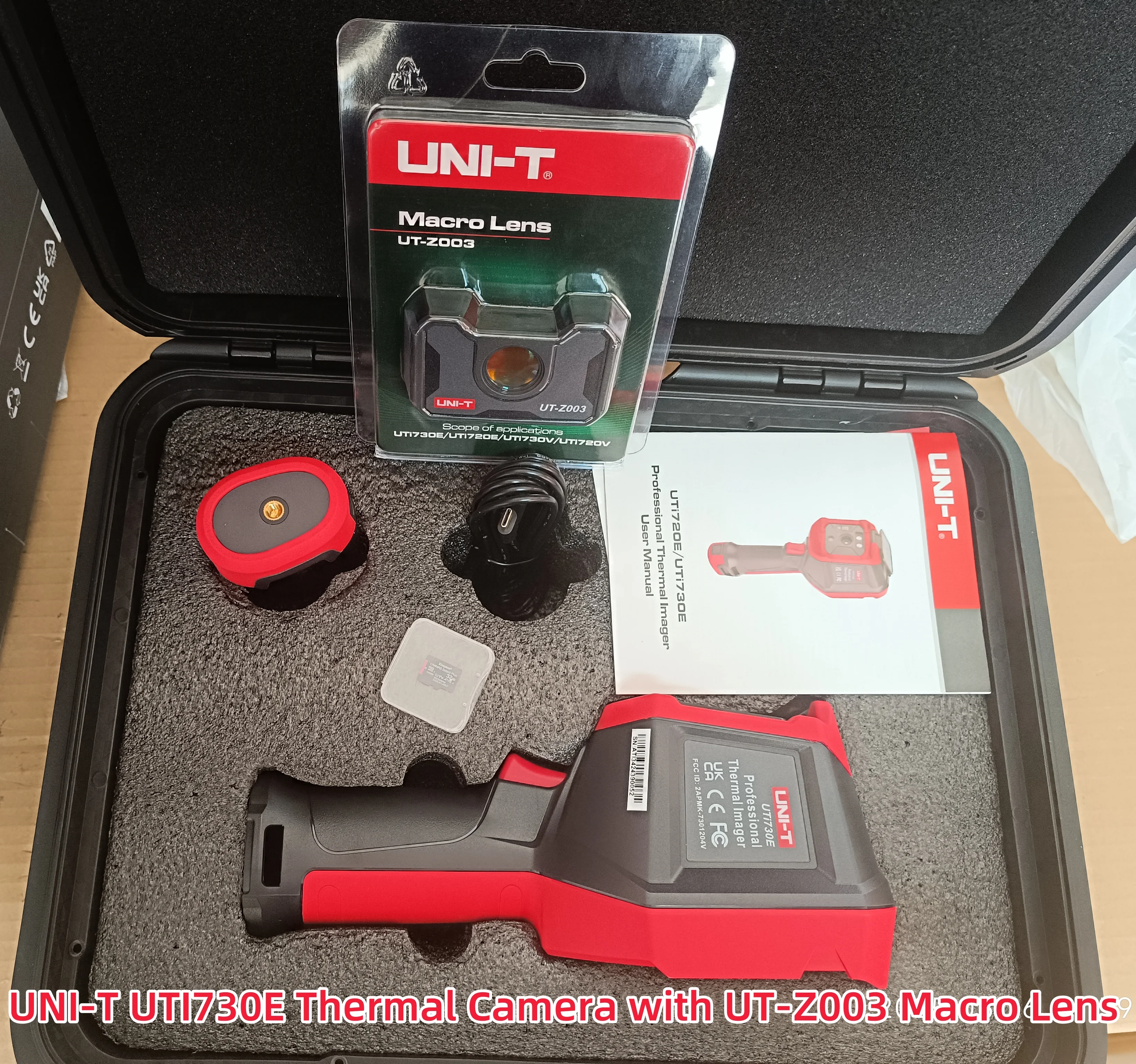 

Wi-Fi Thermal Camera UTi730E with UT-Z003 Macro Lens, 3.5" IPS , -40℃~400℃ Range, 5200mAh Battery for Electrical/HVAC Inspection