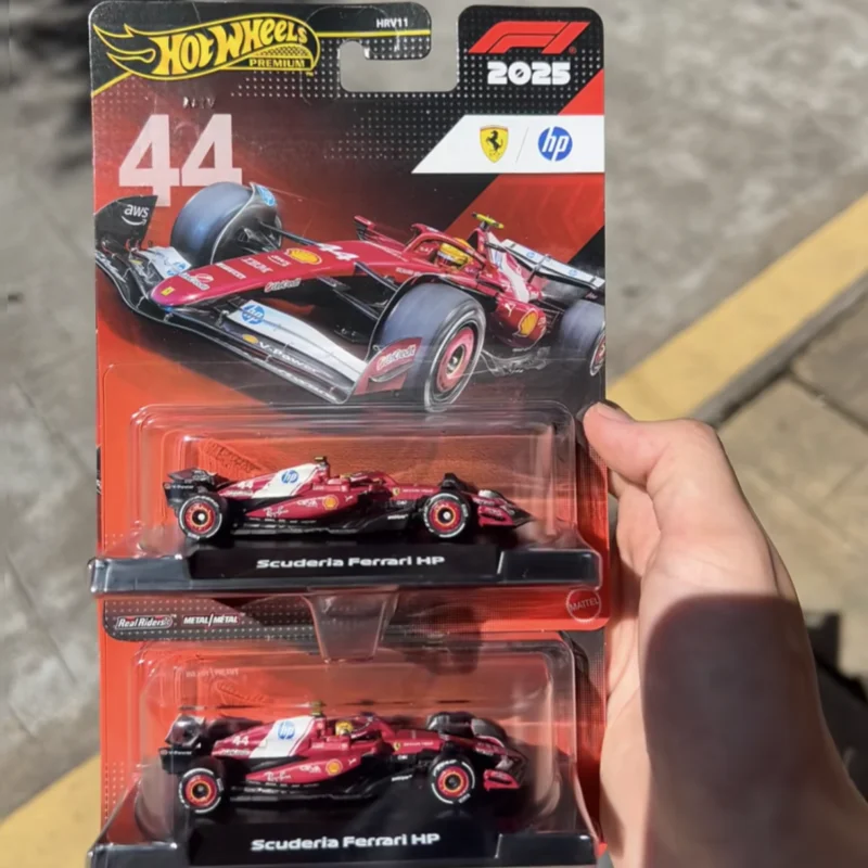 Коллекционная модель гоночного автомобиля Hot Wheels Premium HRV11 F1 2025 года: Ferrari, Mercedes, Red Bull, Haas, Hamilton. Миниатюрная модель из сплава для фанатов Формулы-1.