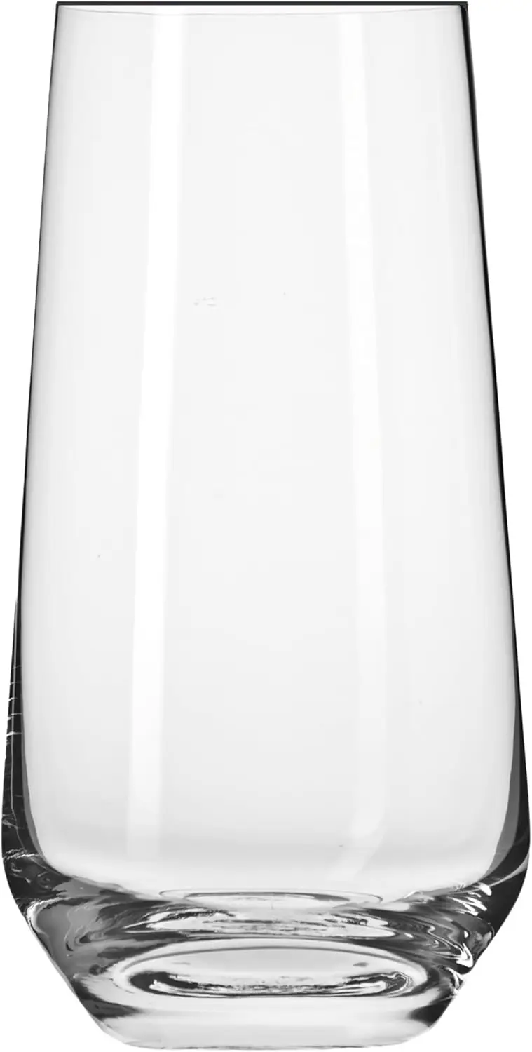 

Tall Water, Juice, Drinking Glasses, Set of 6, 16.2 oz, Splendour Collection, Highball & Tumbler Crystal Glass, Dishwashe