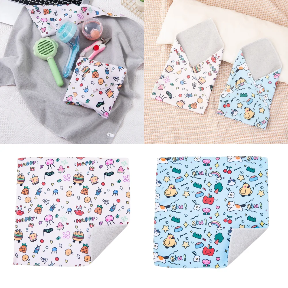 Hundred Patch Fabric Cosmetic Bags Anti-Scratch Multi-function Cat Wrap Fixed Bag Cartoon Anti-Bite Camera Lens Bag for Makeups