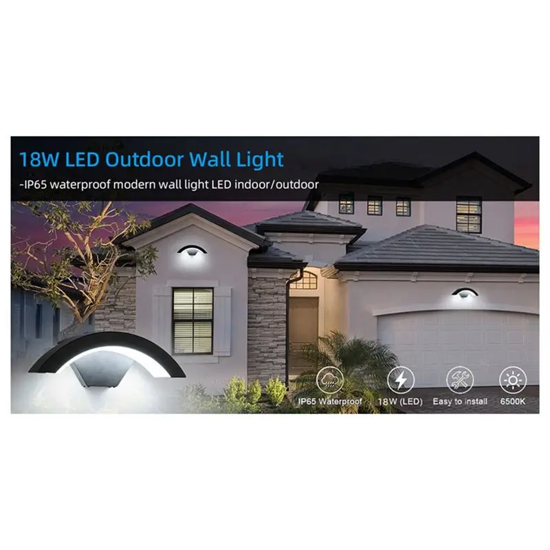 NEW HOT In Stock-Outdoor Garden Light Waterproof LED Wall Lamp Aluminum Interior Lighting For Bedroom Street Corridor Stairs