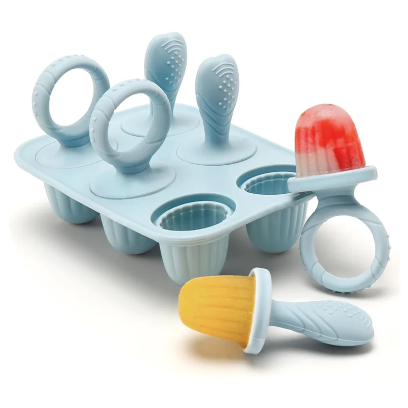 

B08B-Silicone Baby Popsicle Molds With Sticks, Mini Popsicles Molds For Babies Breastmilk Popsicle Molds For Teething Relief