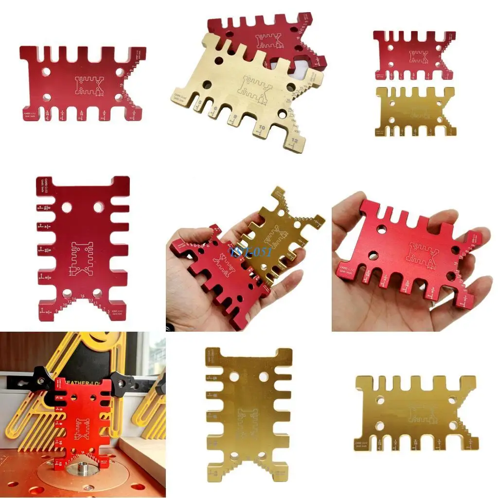 E15A عالية الدقة لسان قياس حاكم القاطع قطع النجارة لسان للنجارة النقش بمناسبة دليل المنشار دليل حاكم #1