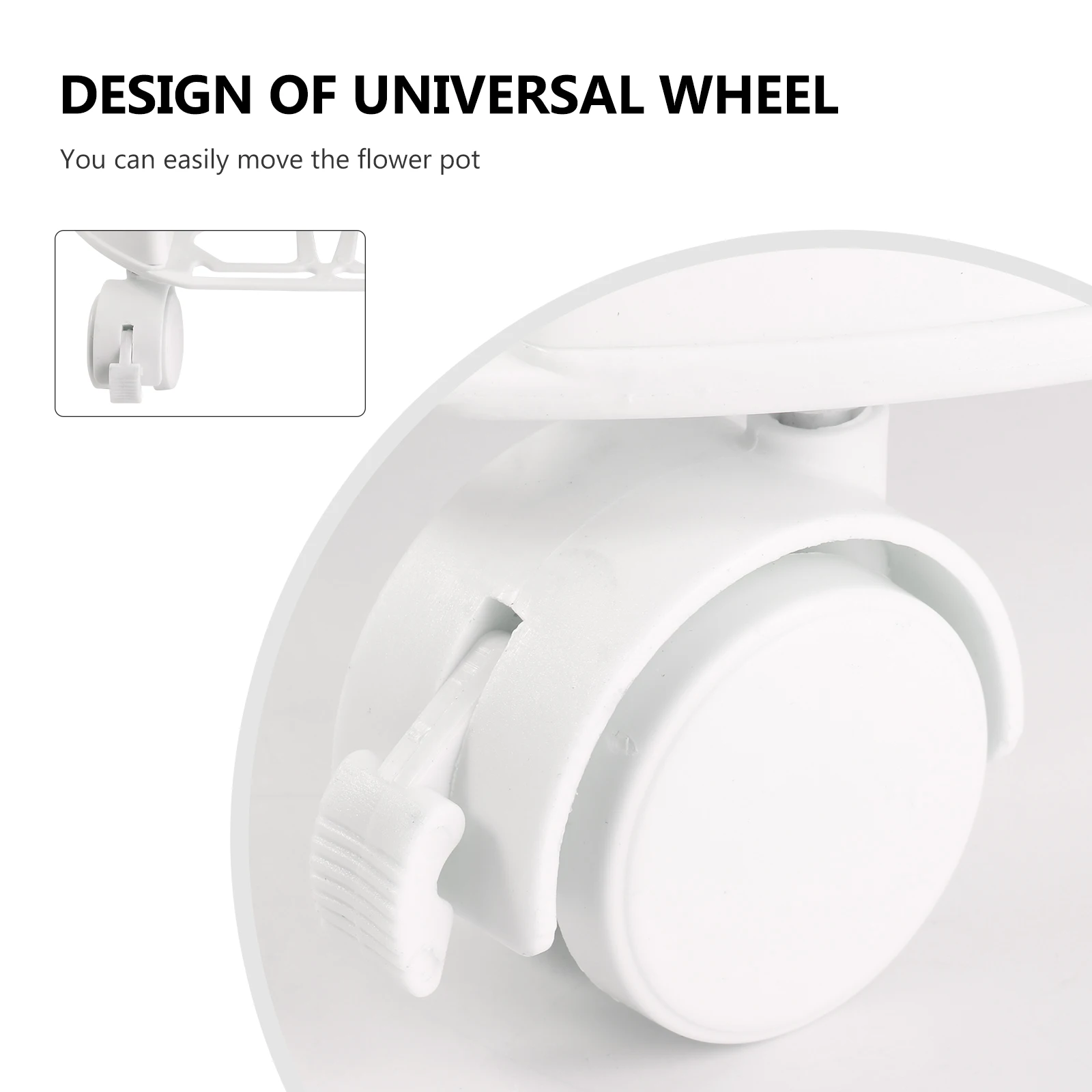 

Thick Circular Smooth Wheels Plant Pot Tray for Flowerpot Movable Flowerpot Tray Base Garden Outdoor Plants