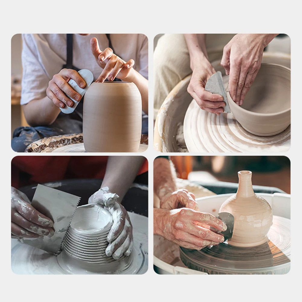 Инструменты для лепки глины, набор керамических инструментов 10, уникальная посуда, опыт работы, замысловатый дизайн, металлический скребок, инструмент