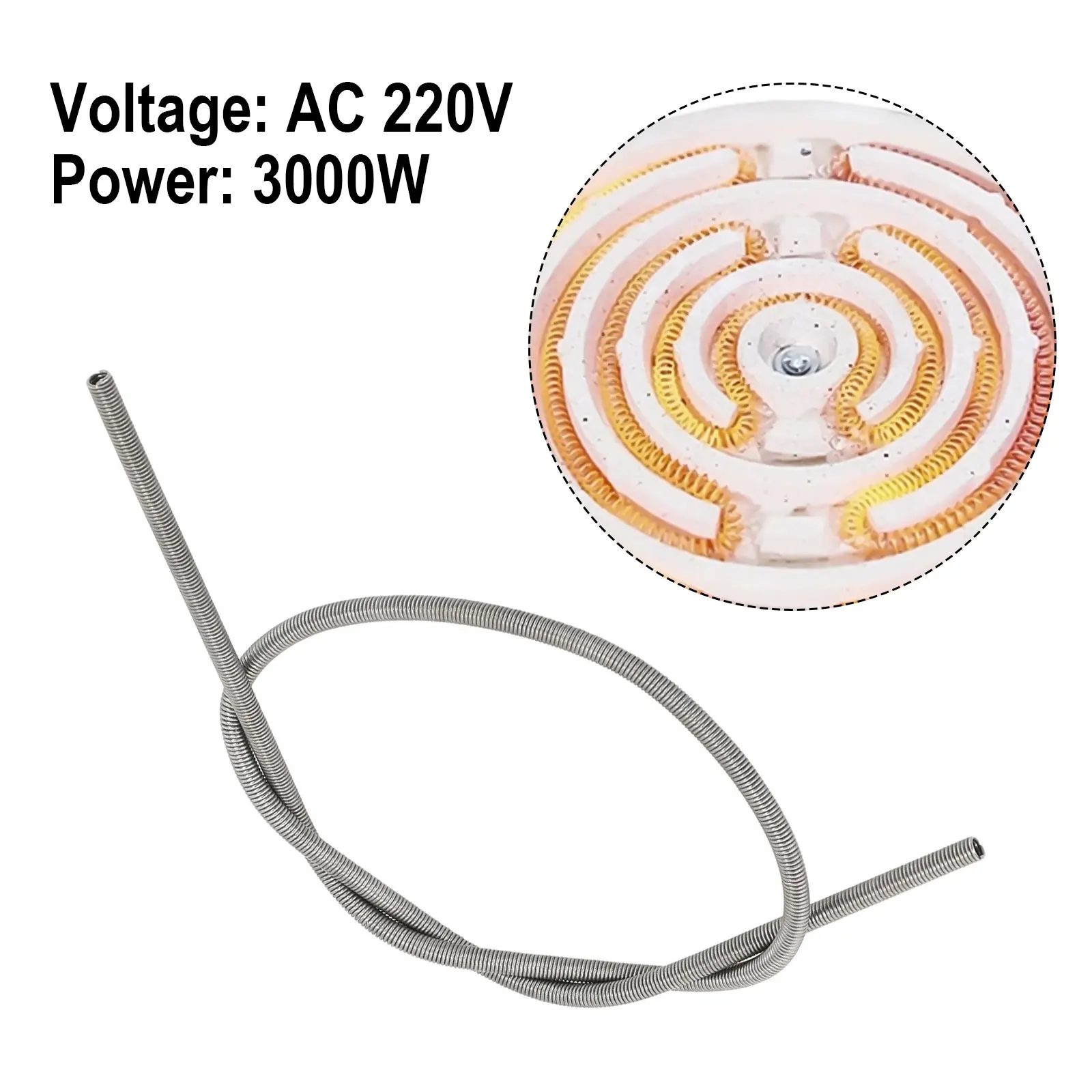 

792mm 31.1 3000W Heater Wire FeCrAl Heating Coil Long Service Life 792mm Length AC 220V Good Thermal Efficiency