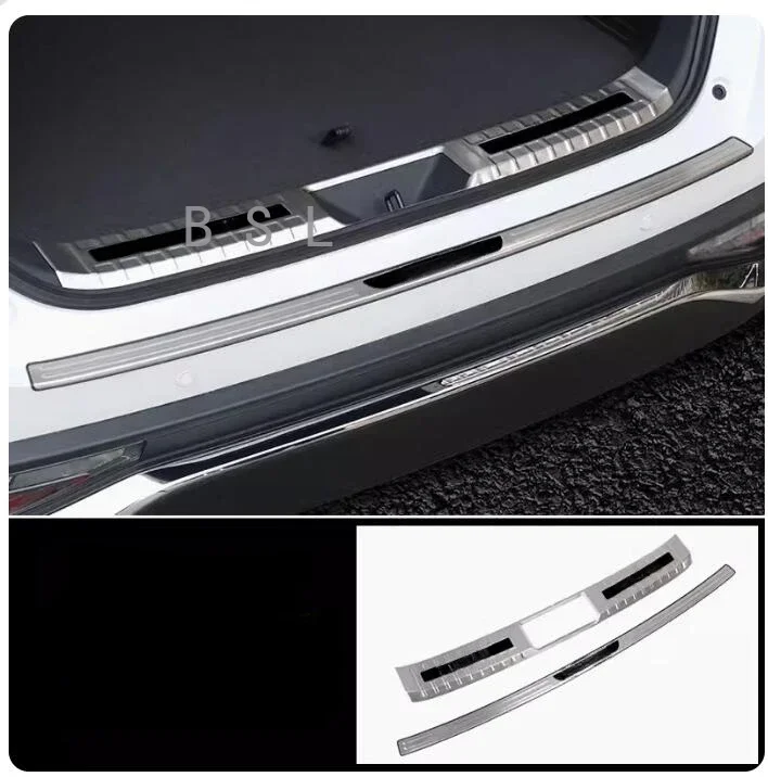 FOR Toyota HARRIER XU80 21-23 Car Rear Bumper Loda protector Stickers Auto Trunk Guard Plate Car Decoration Paste Accessories