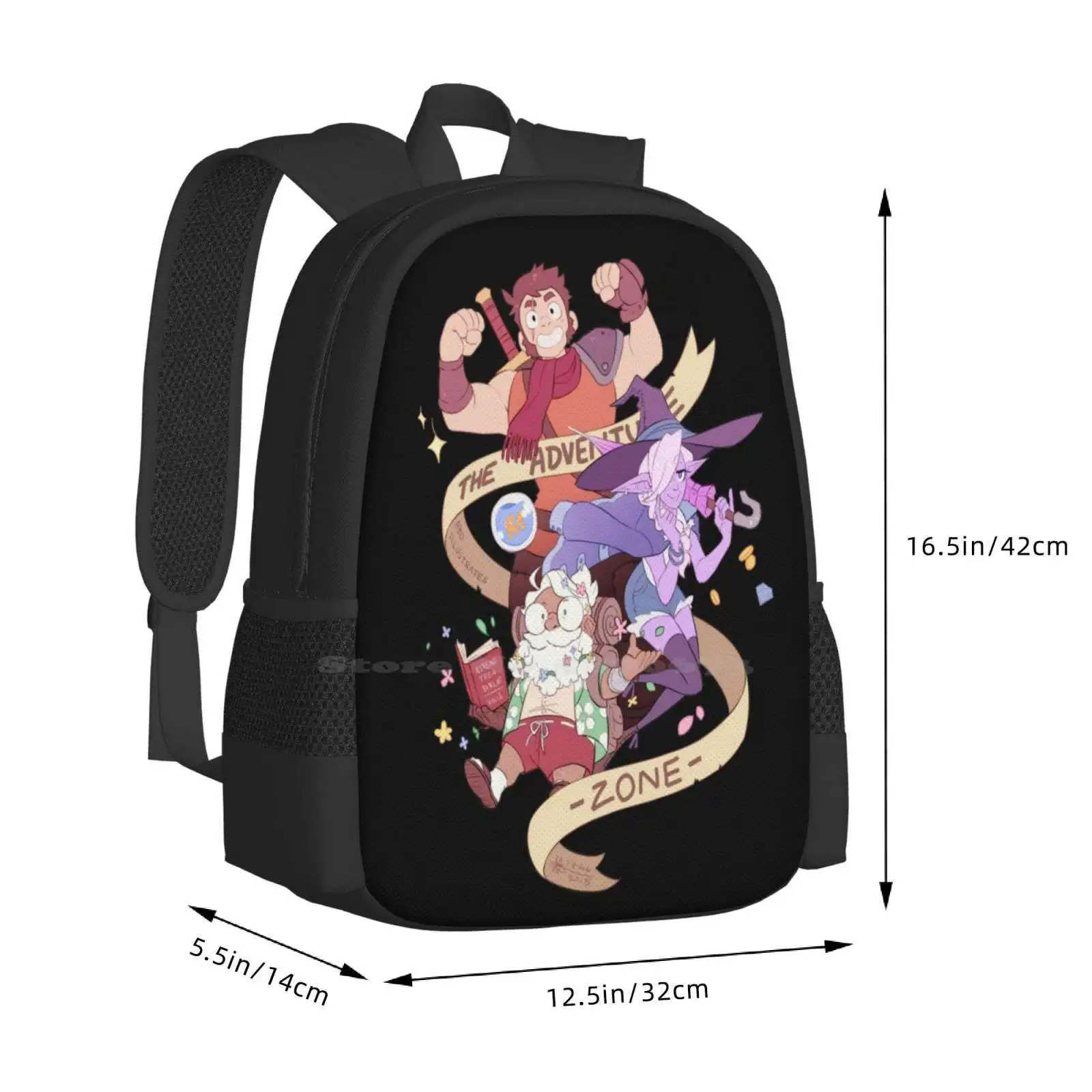 Tres Horny Boys Backpacks For School Teenagers Girls Travel Bags Adventure Zone Taako Merle Magnus Dnd And Dragons