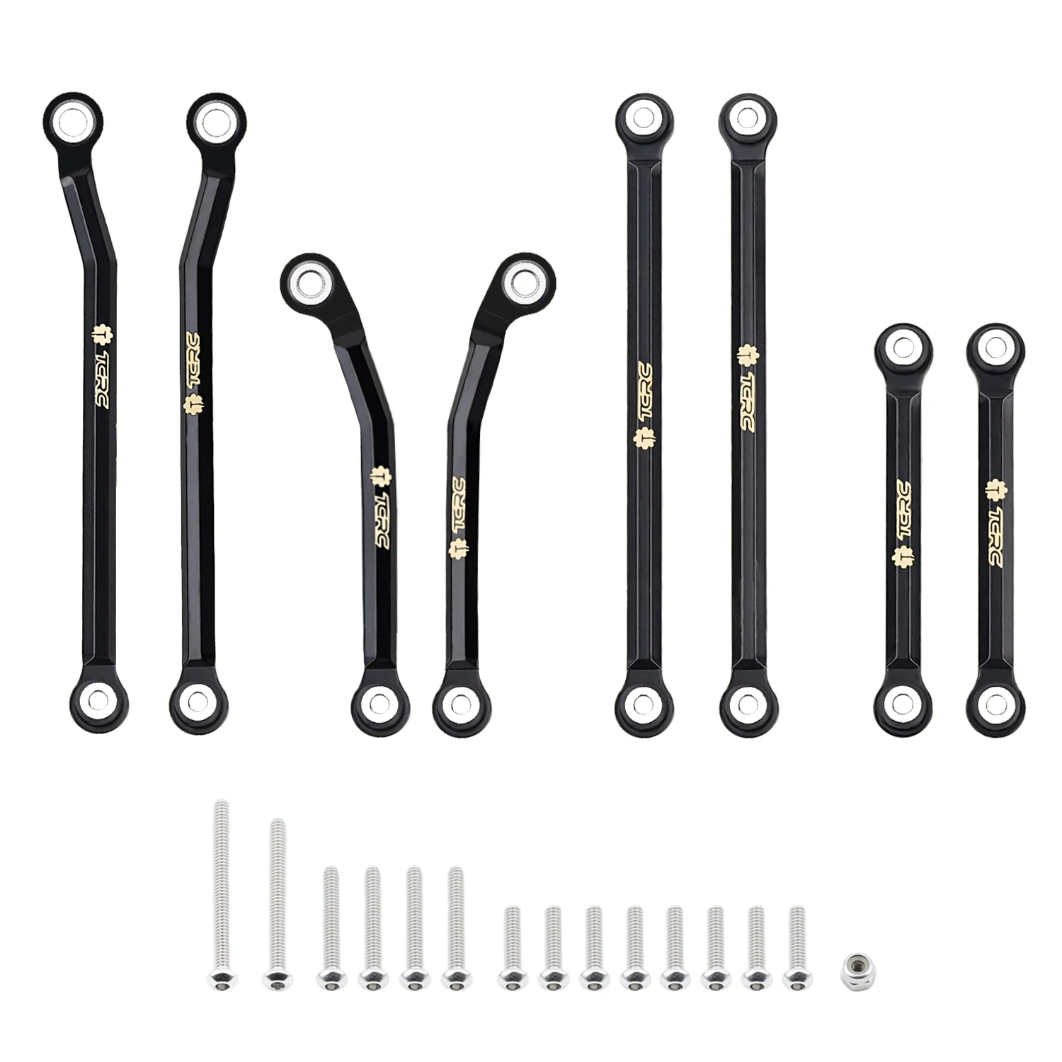 TCRC Brass High Clearance Chassis Links Set for 1/18 TRX4M F-150 High Trail Crawler Truck