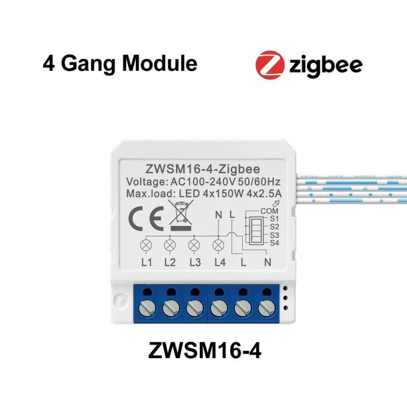 Zigbee 3.0 DIY Mini Switch For Tuya Smart Life Wireless Control Relay Work With Alexa Google Home Alice