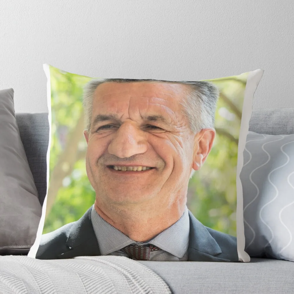 

Jean Lassalle - Yellow vest Throw Pillow Cushions Throw Pillow Covers