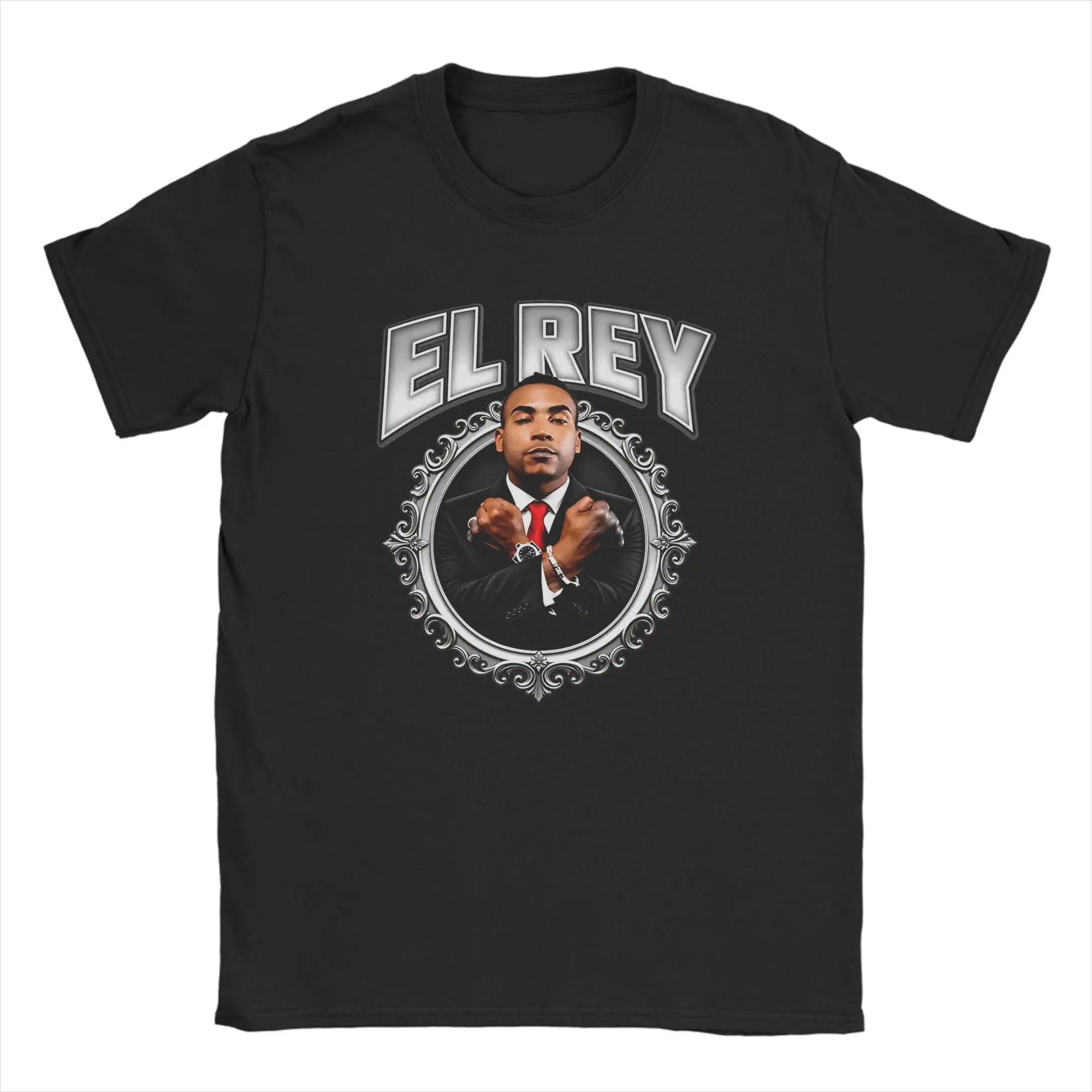 Men Rapper Don Omar El Rey  T-Shirts 100 Cotton Tees Summer Y2K Casual Short Sleeve T-Shirt Crew Neck Trendy Cool Pattern Tshirt