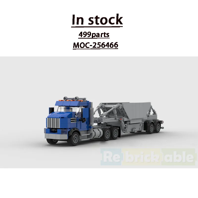 

Конструктор MOC-256466: Сельскохозяйственный трактор с самосвальным прицепом, 499 деталей, подарок на день рождения для мальчиков