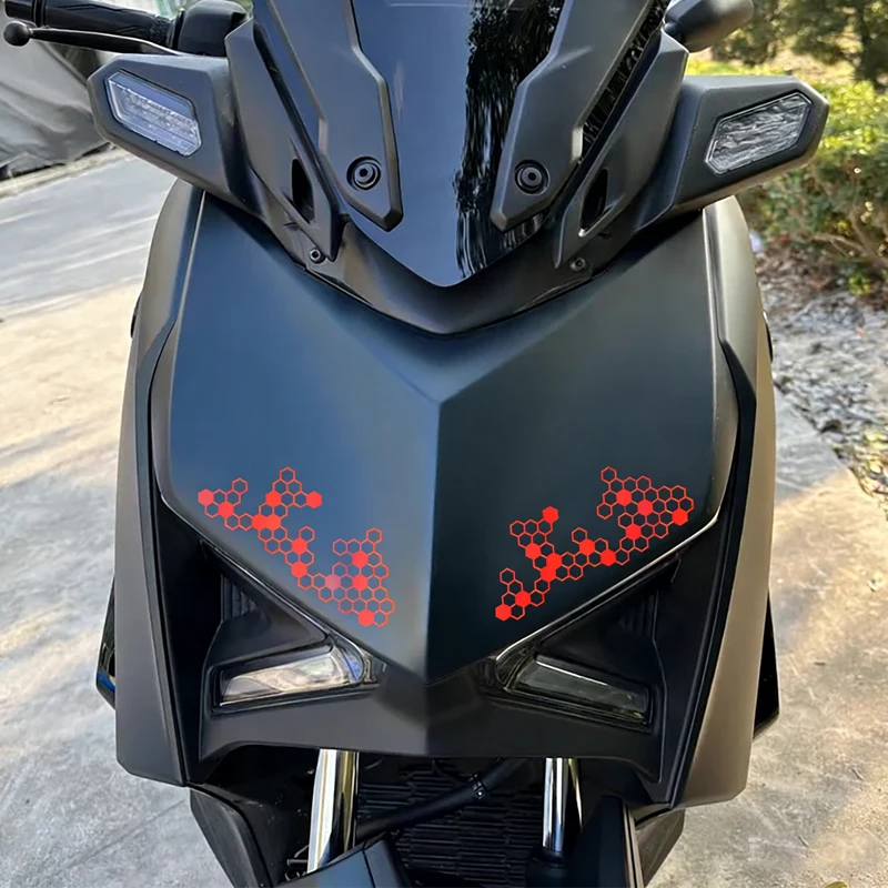 

Наклейки Honeycomb Gear для мотоциклов: водонепроницаемые виниловые наклейки для обтекателей, топливных баков и гоночных шлемов, аксессуары для мотоциклов