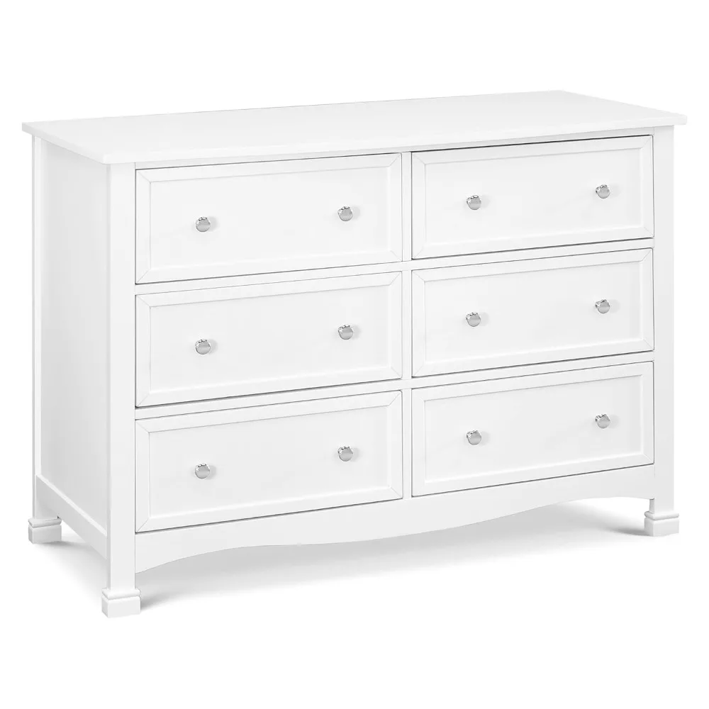 Kalani Baby Dresser for Nursery - GREENGUARD Gold Certified Wooden 6 Drawer Double Dresser