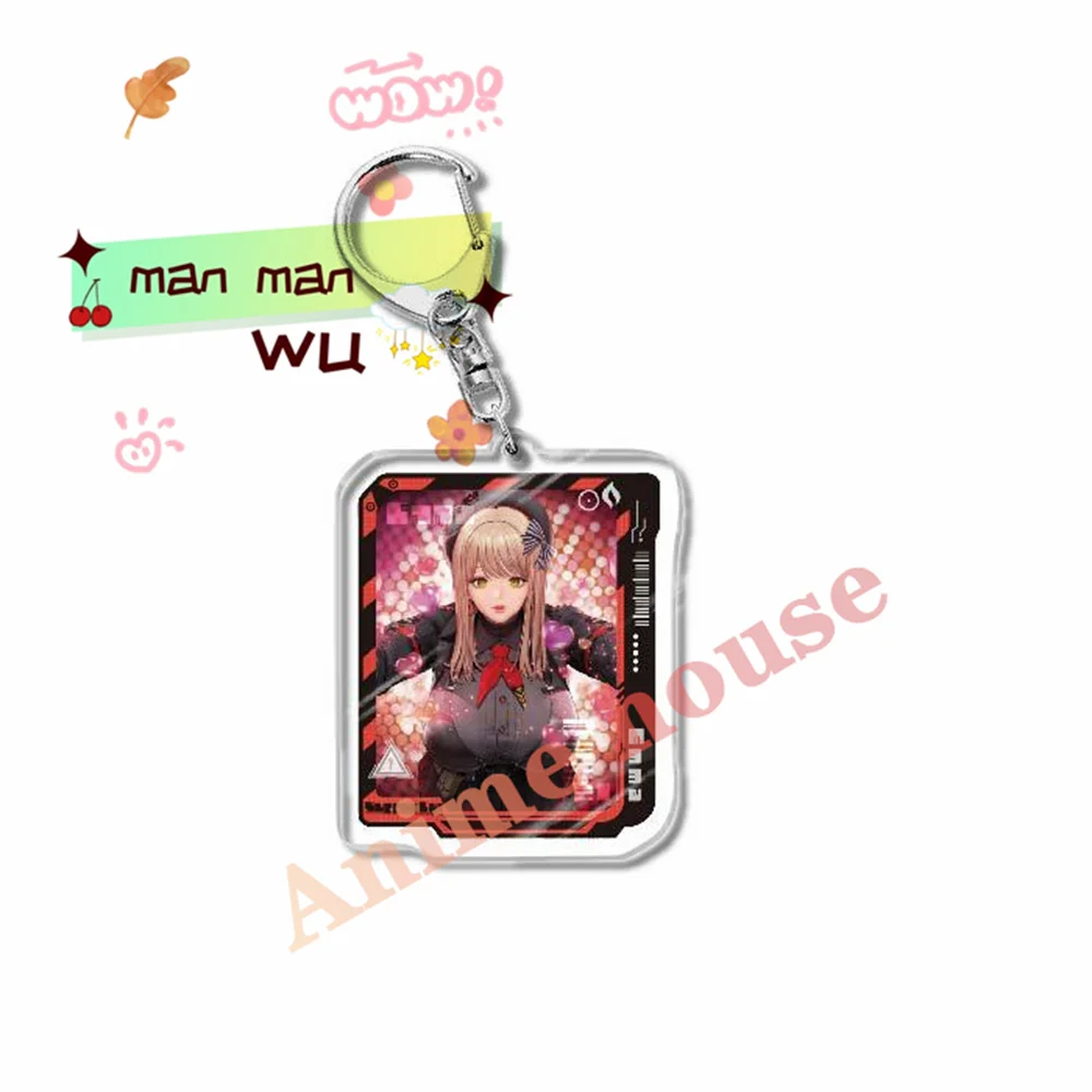 Anime NIKKE  Figure Acrylic Keyring 6cm Pendan The Goddess of Victory Anime KeyChain Quency Key Chain Fashion Gift