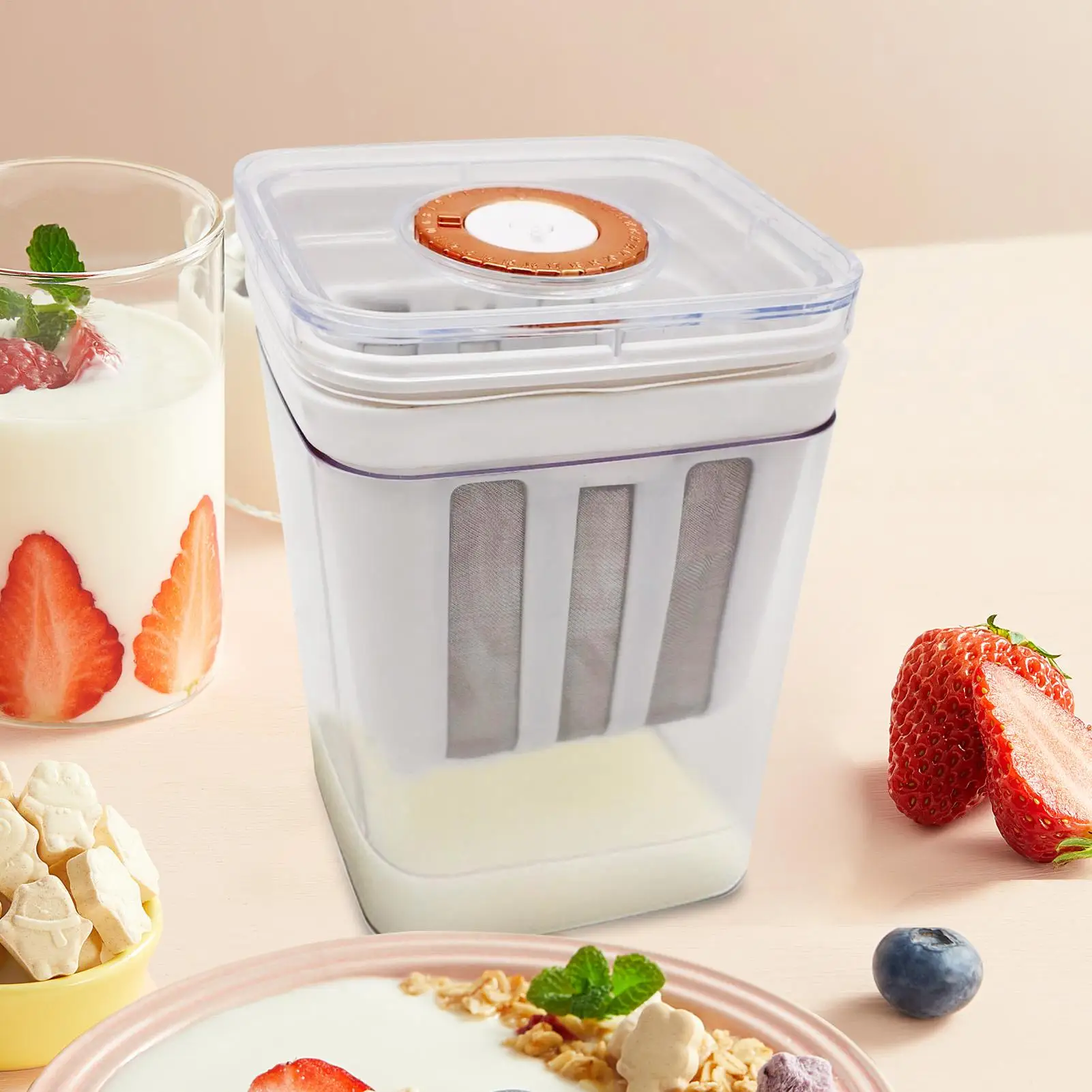 Yogurt Strainer Soybean Milk Maker Strainer 1100ml Reusable Mesh Colander Filter Sieve For Tea Honey Rice Sauce Coffee Juice