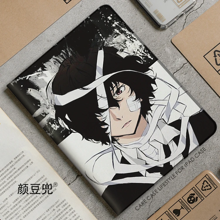 

Bungo Stray Dogs Anime Dazai Osamu Samsung Galaxy Tab S9Lite 8.7 2021 Case SM-T220/T225 Tri-fold stand Cover Galaxy Tab S6 lite