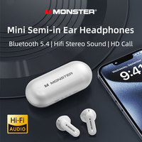 Monster XKT25 Wireless Bluetooth 5.4 Headphones TWS Hifi Stereo Earphones Gaming Headset Noise Reduction Sports Earbuds With Mic