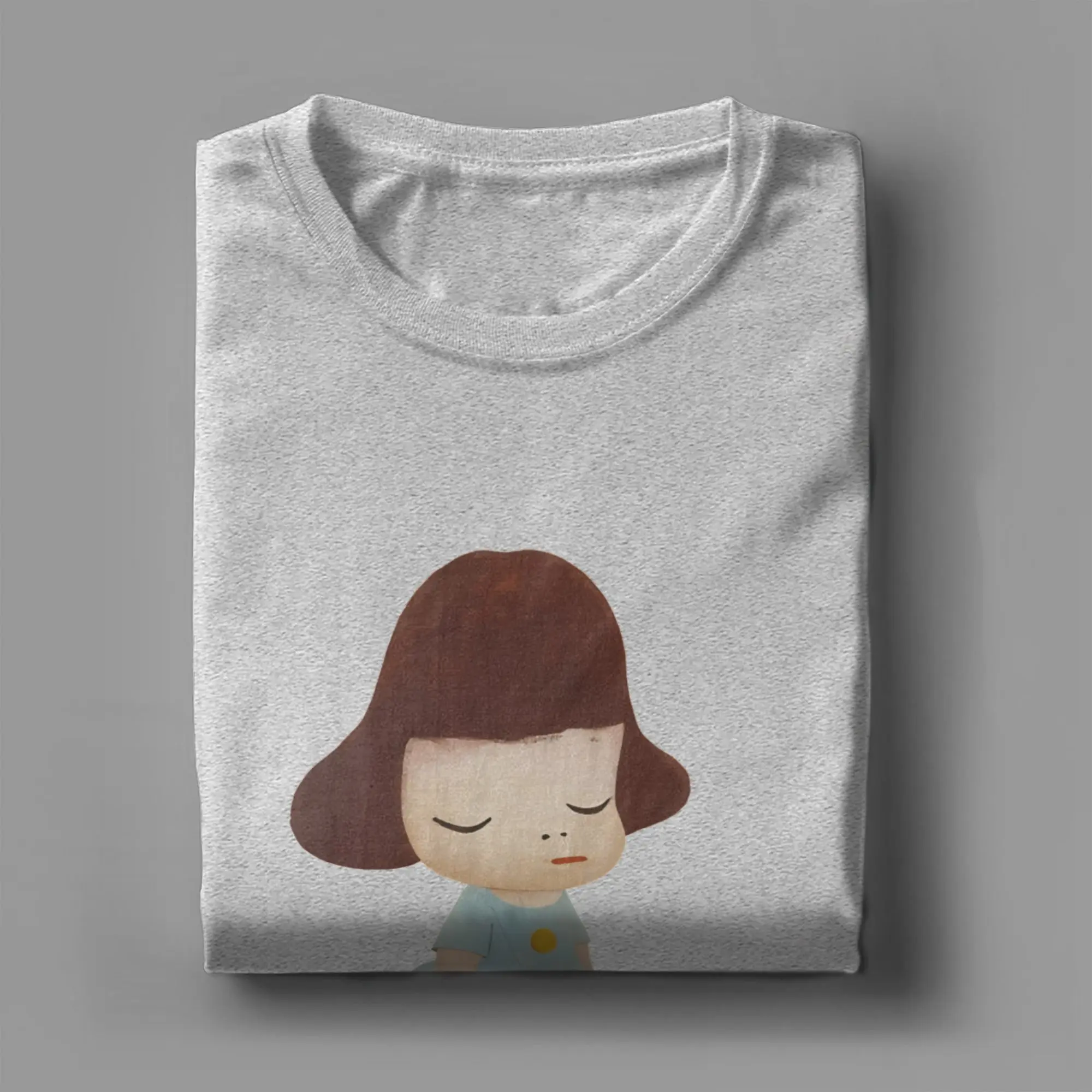 Y-Yoshitomo Nara T Shirt  Harajuku T-Shirts Short Sleeve Vintage Tshirt Beach Cotton Plus Size Tees,