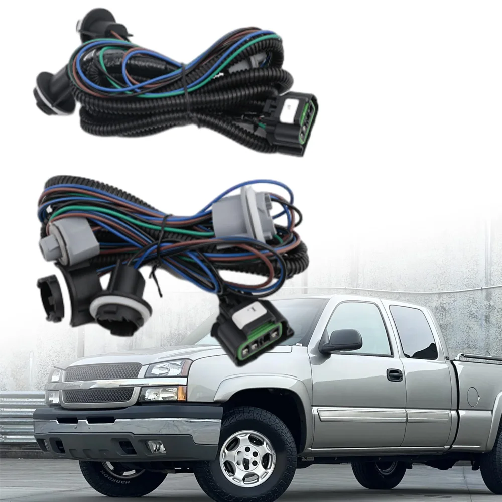 

2pcs Rear Lamp Tail Light Wiring Harness For Chevrolet Silverado 1500 2500 3500 HD 2003 2004 2005 2006 2007 16531401 16531402