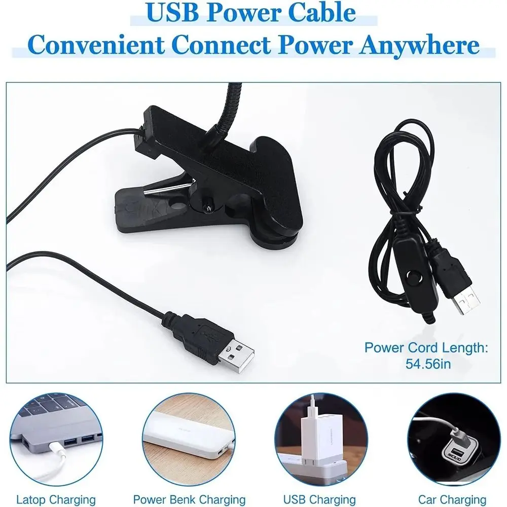 Nail Art Clip-On UV-lamp Led-uithardende ultraviolette lichten Bureaulamp Nageldroger UV-gel uithardingslicht