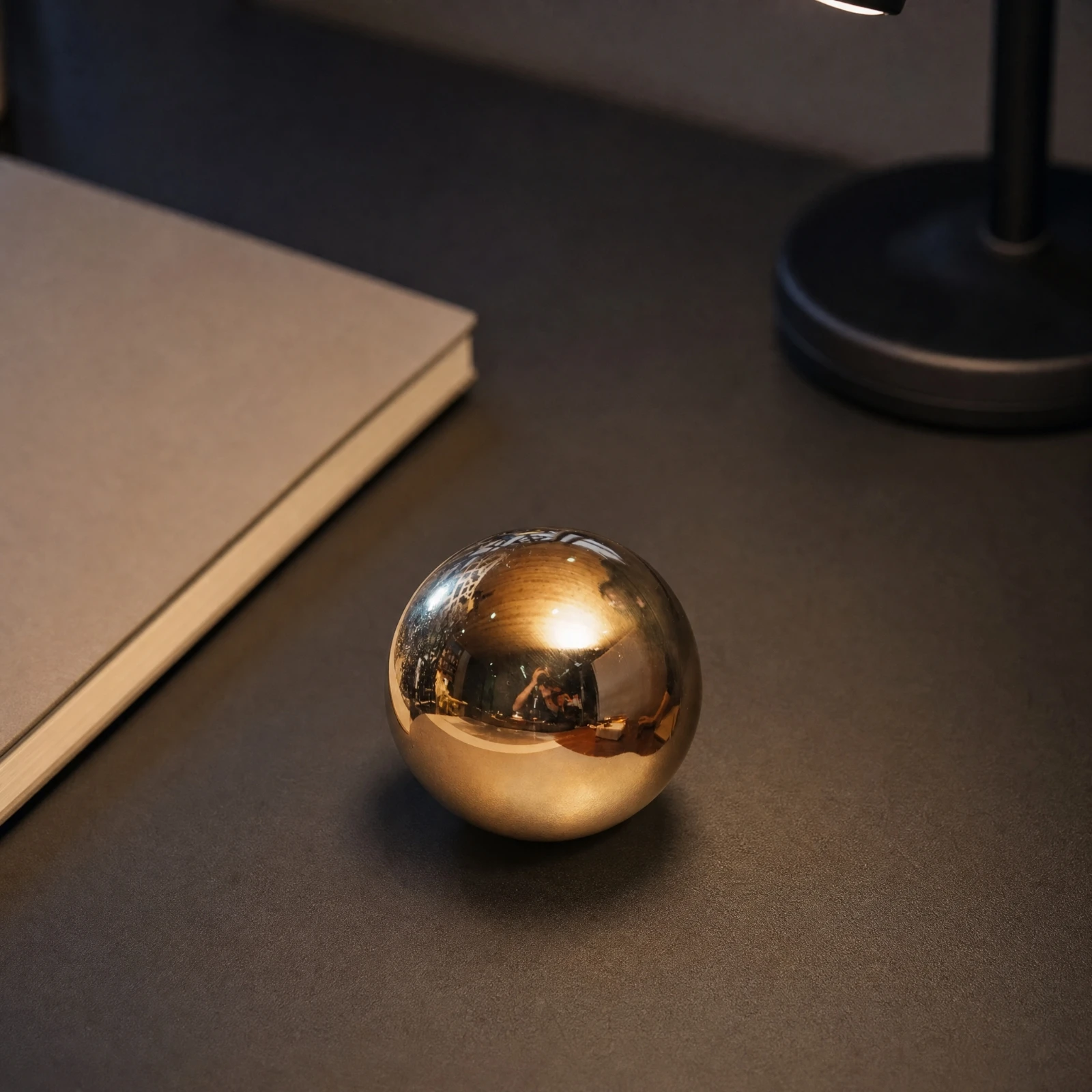 Copper Hand Exercise Ball Compact Solid Copper Palm Massage Ball Baoding Balls Portable Long-Lasting for Self-Care Routine