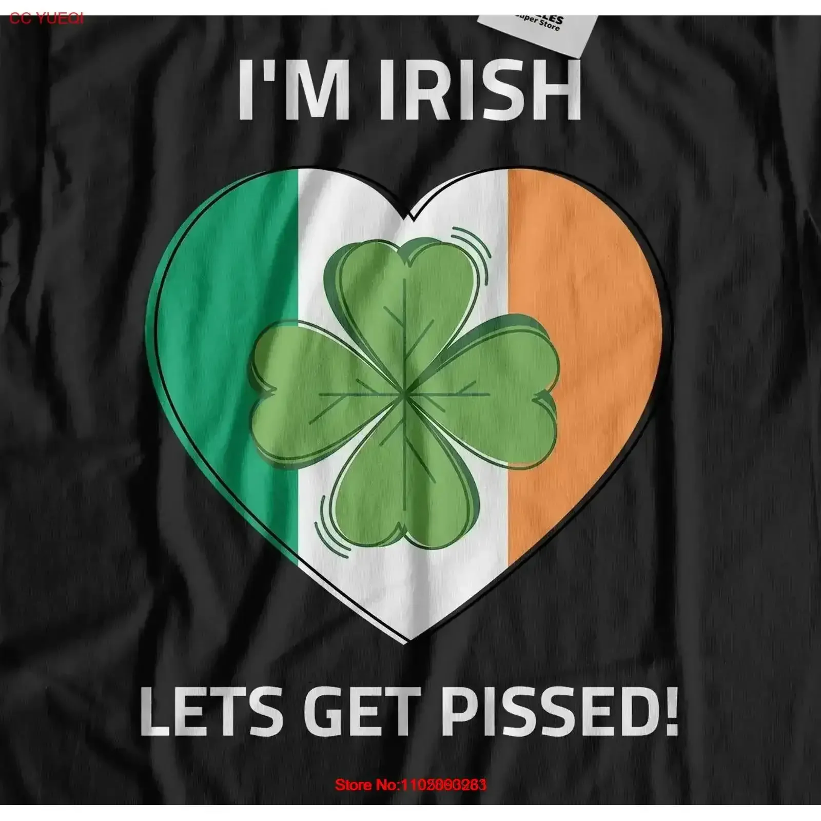 

I'm Irish Let's Get Pissed Funny St Patricks Day T Shirt vintage Washed graphic Slightly designer clothes Casual vintage