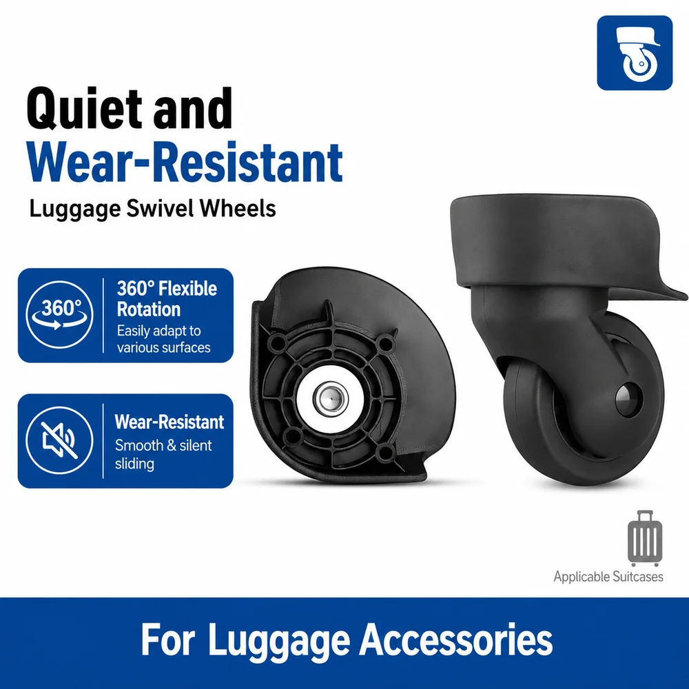 Universal Luggage Wheels For American Tourister 31T 20Q 360° Swivel Caster Smooth Rolling Replacement Suitcase Roller Parts