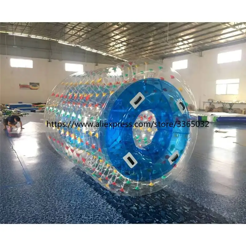 Parque aquático brinquedos bola de água transparente pessoa dentro, bola de rolamento de bolha inflável para venda