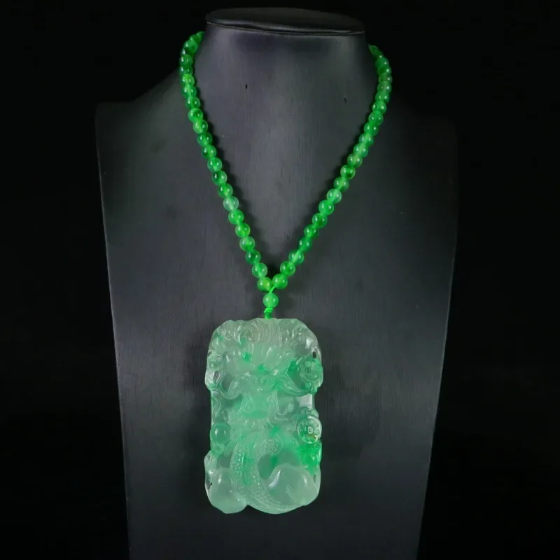

Natural Quartzite Jade Dragon Brand High Ice, Classic Fashion Pendant