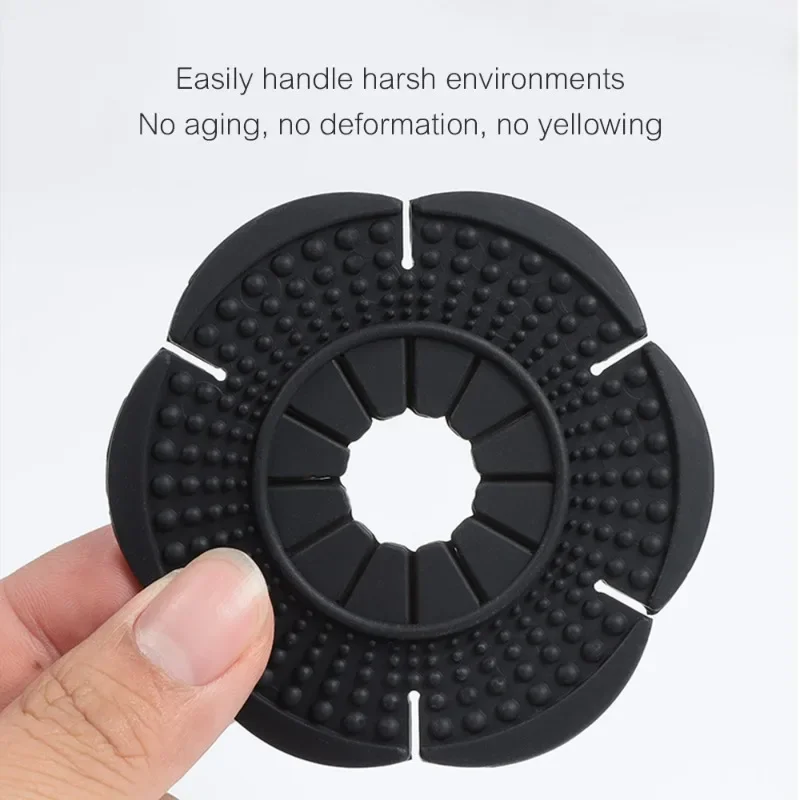 2PCS Black Car Windshield Wiper Hole Protective Cover Wiper Dustproof Protection Bottom Sleeve Leaves Debris Prevention Cover