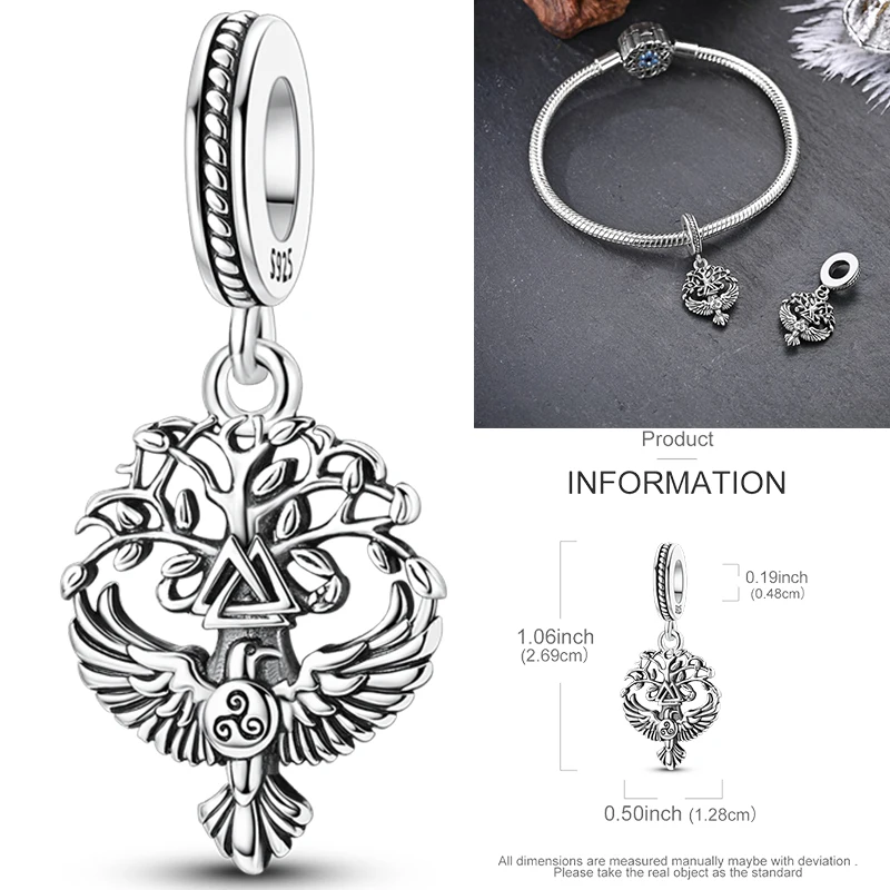 925 Sterling Silber Christlicher Engel-Kreuz-Charm-Perlen Schutzengel-Flügel Herz Glaube DIY Armband Halskette Geschenk für Frauen – Detail 17