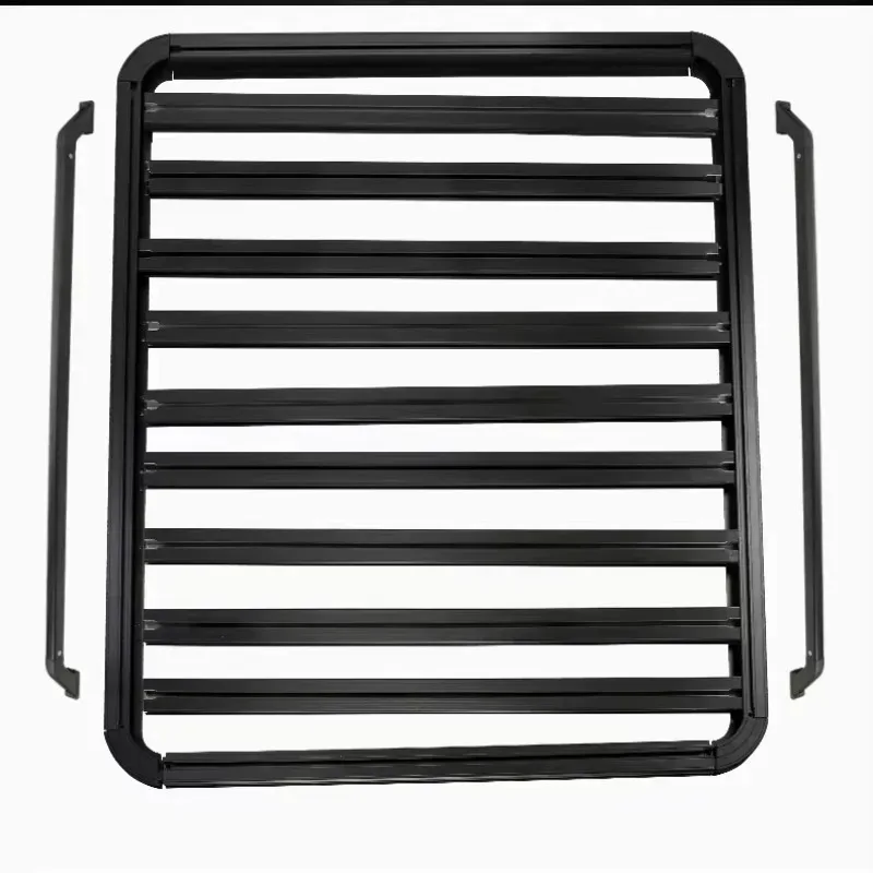 

Custom Stainless Steel Top Roof Cargo Cer Black Powder Coating Car Roof Rack Basket For Wrangl