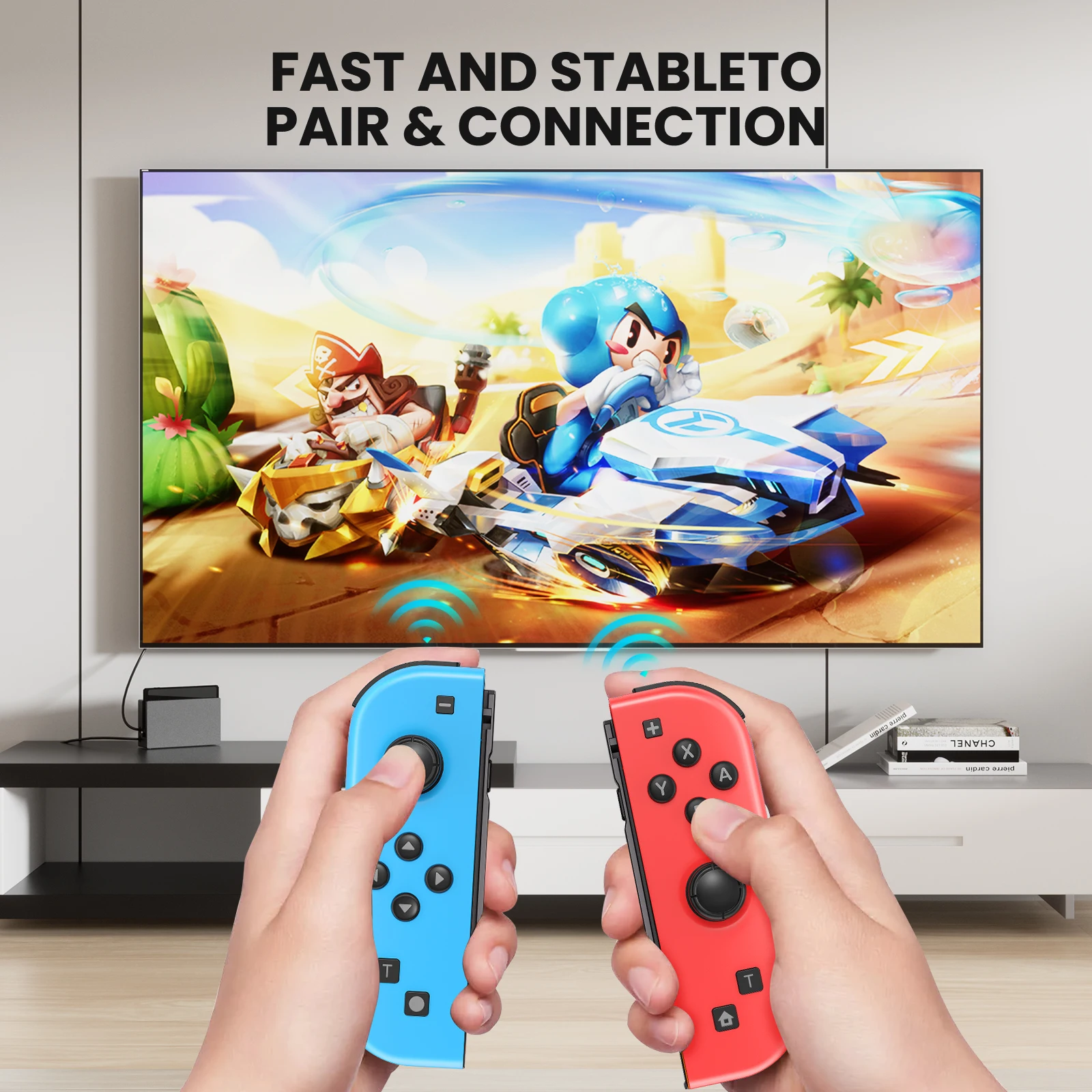 وحدة تحكم لاسلكية للوحة ألعاب Joycons لنينتندو سويتش/Ios/Android/Pc بلوتوث 5.2 عصا التحكم مع وحدات تحكم ألعاب الفيديو Trubo
