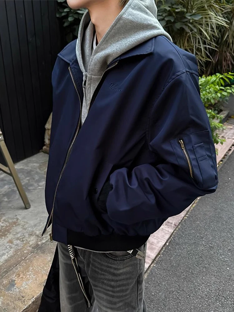 

Ma Pilot Jaet ort Cotton Baseball Sle for Men Spring Autumn High Sensation Cool American Jaet Youth Faion Trend