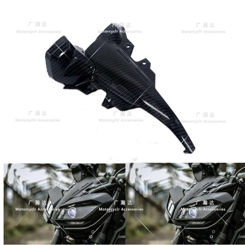 Carbon fiber paint motorcycle connected headlight head cover instrument rack fairing Fit For Yamaha MT-09 MT09 FZ09 2017-2019