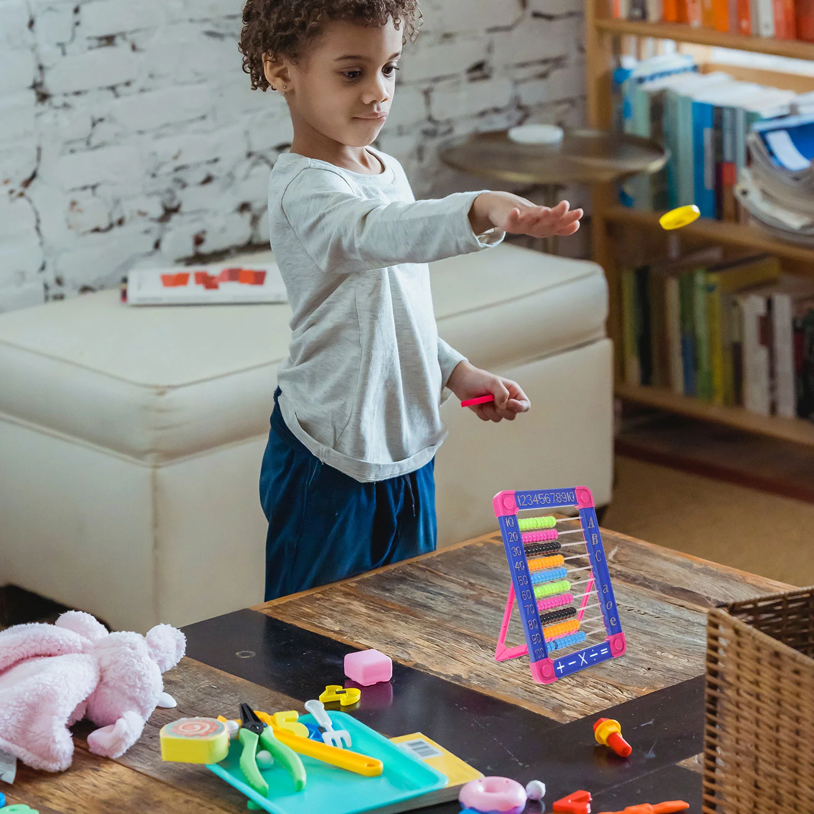 Juguetes para niños Ábaco para niños Cuentas matemáticas Juguete educativo Calcular preescolar