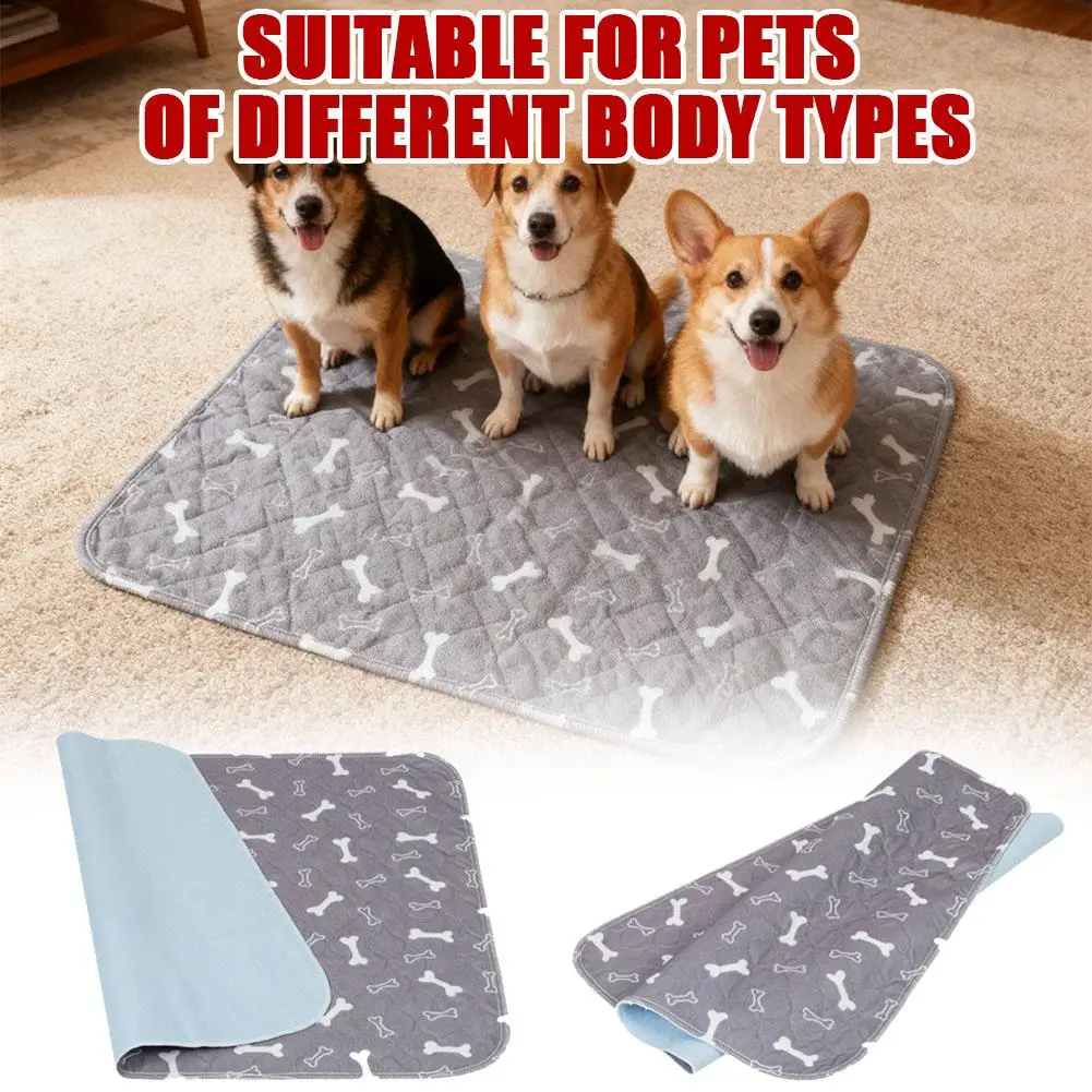 Printed Pet Pee Pads Reusable Dog Diapers Mat High Efficiency Water Absorption Puppy Training Pads Cat Care Pet Supplies