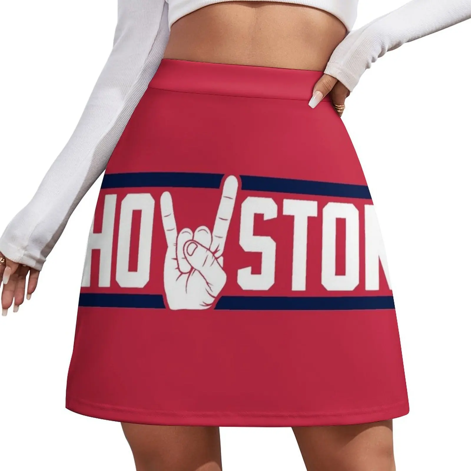 

Houston Horns - Red Mini Skirt modest skirts for women clothing women summer 2026 Mini Skirt