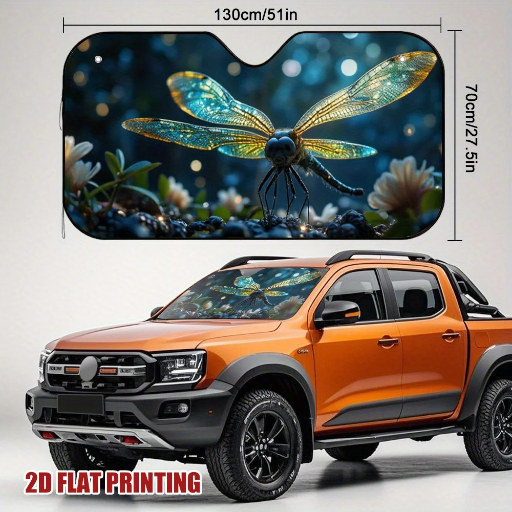 1pc Magical Dragonfly Car Sunshade Suitable for Quick Pickup to Long-distance Turns UV Protection Keeps the Car Interior