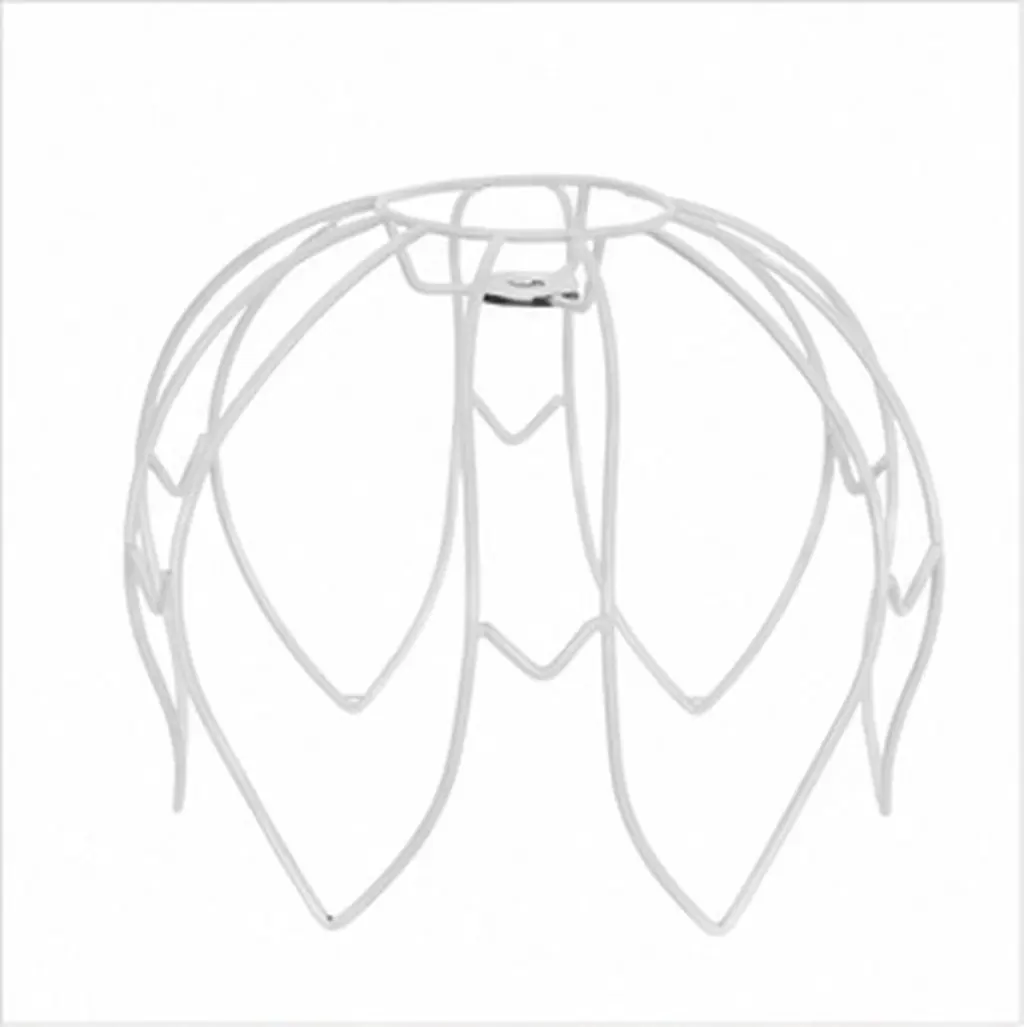 Flower Shape Wire Lampshade Frame Lamp Shade Frame Iron Cage Base Pendant Table Floor Vintage Retro French