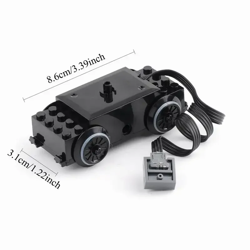 1 Uds./2 uds. Motor de tren 88002-Motor de velocidad de funciones de potencia MOC para trenes compatibles con Legoeds DIY carril de coches 10254/53401/53400