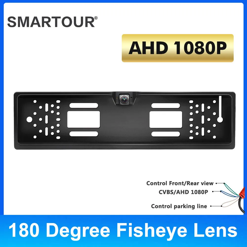 

AHD 1080P Car Rear View Camera For EU European License Plate Frame Reverse HD Night Vision Front Backup Parking Camera