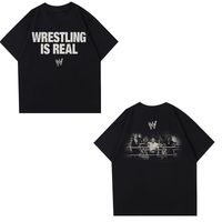 WWE Wrestling John Cena John Cena Blackening Teamed Up with Boulder Johnson The Rock Short Sleeve T-Shirt for Men and Women